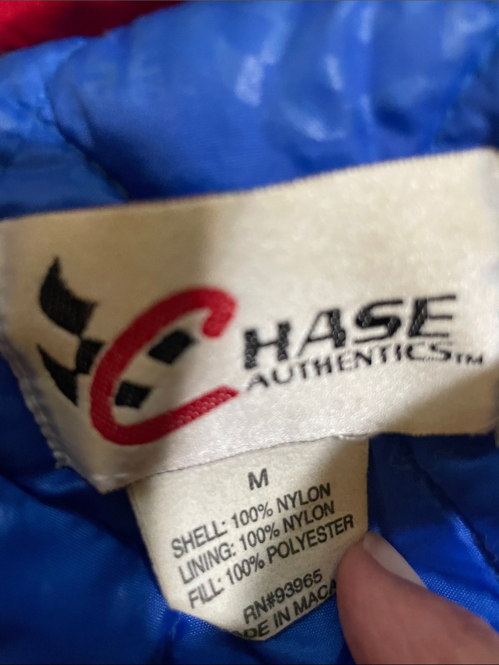 Kids Colorblock Racing Jacket in Blue/Yellow - Picture 6 of 6